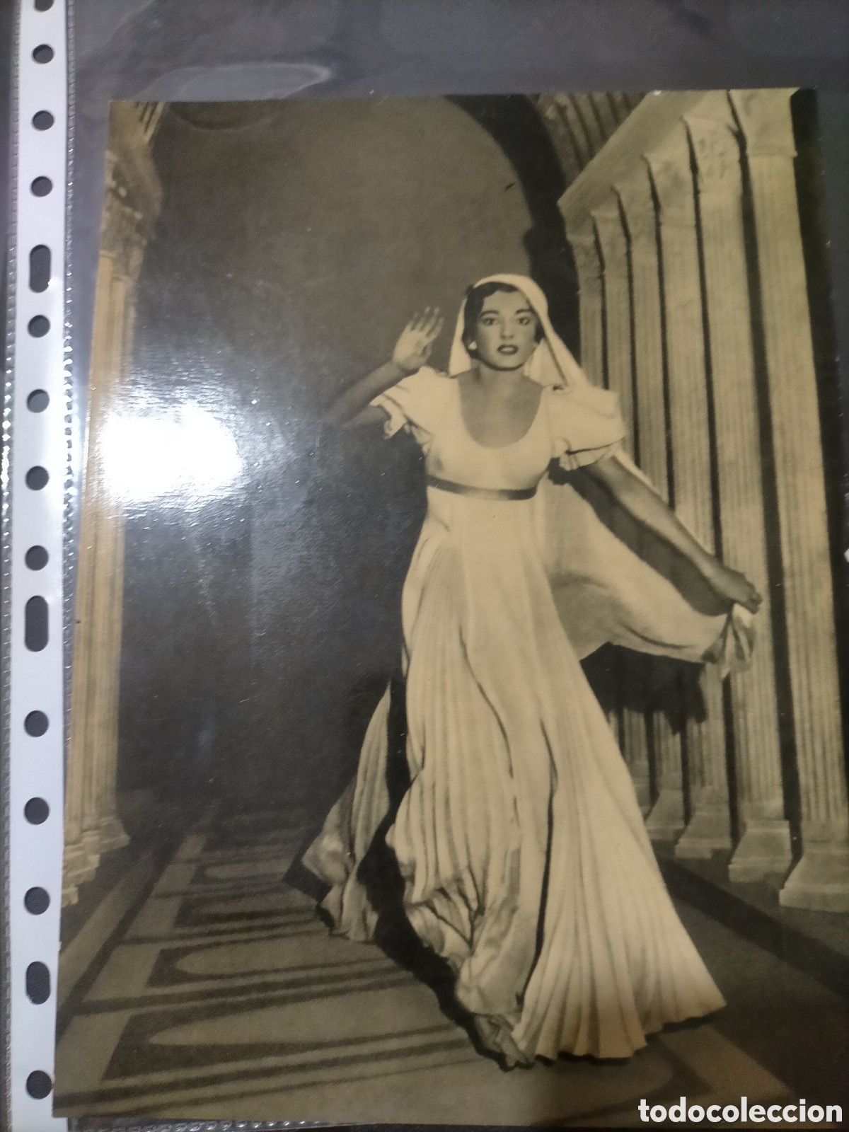 Fotos de Cantores: Maria Callas (Soprano, 1923&ndash;1977). Cart&oacute;n fotogr&aacute;fico