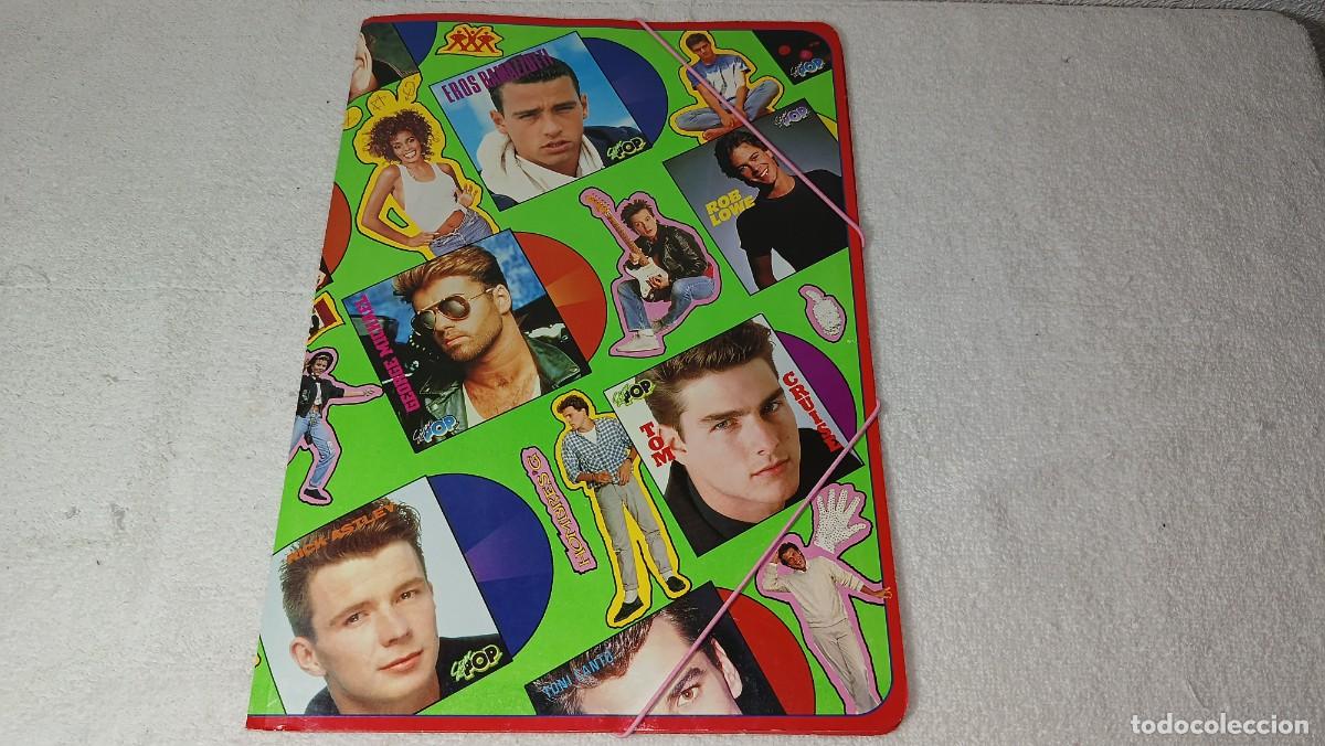 Fotos de cantantes: ANTIGUA CARPETA CALENDARIO ESCAOLAR A&Ntilde;O 1988 HORARIO CLASES REVISTA SUPER POP EGB A&Ntilde;OS 80