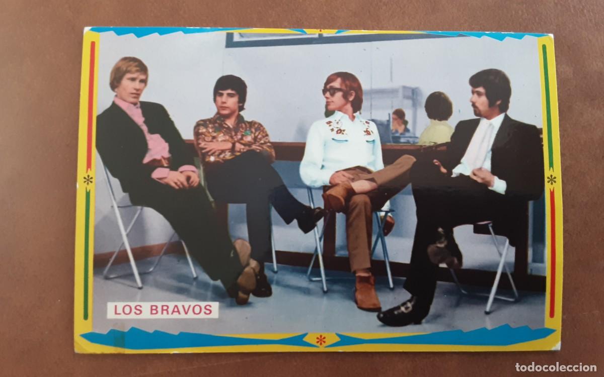 Fotos de cantantes: Postal de los Bravos espa&ntilde;ola 1968