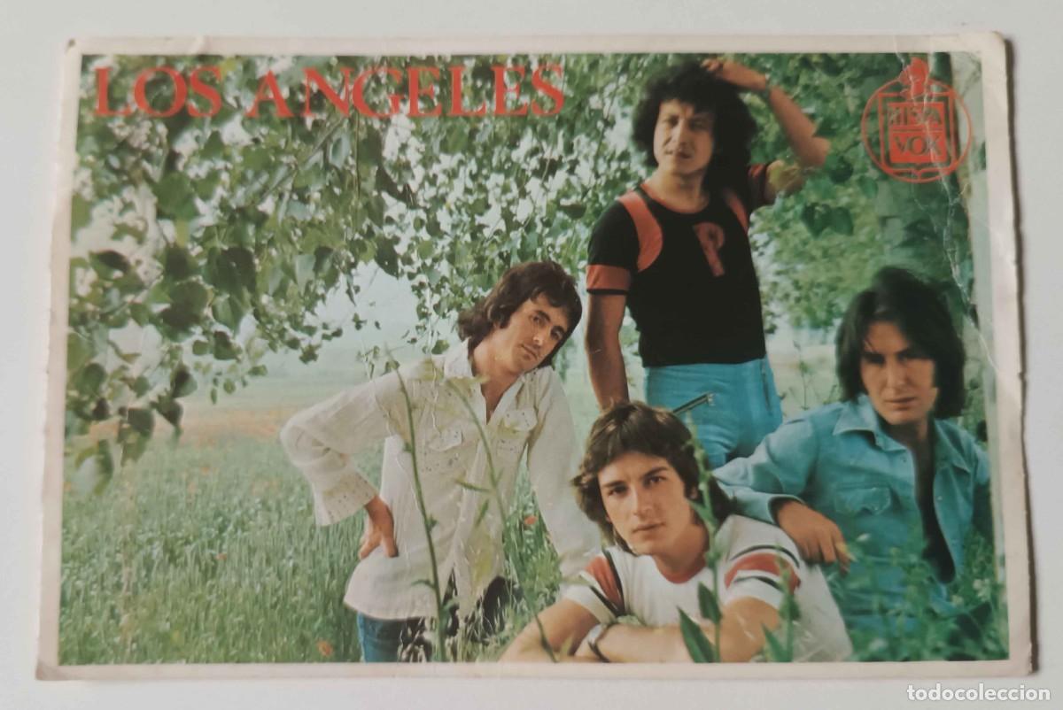 Fotos de cantantes: Postal Promocional Grupo LOS &Aacute;NGELES 1974 Hispavox pop-rock Granada Fotografia Poncho Peque&ntilde;as cosas