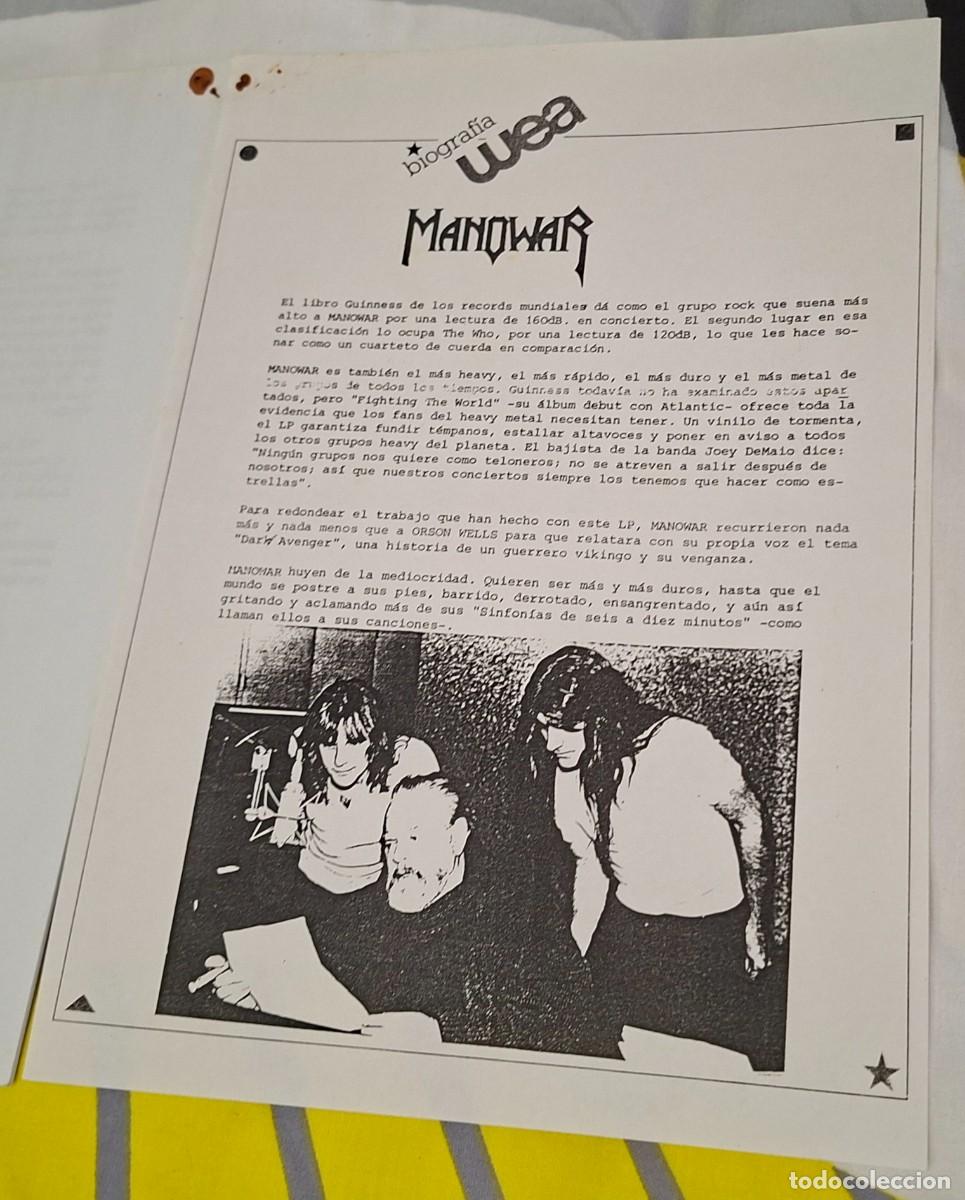 Fotos de cantantes: Dossier Prensa Completo Manowar 1996