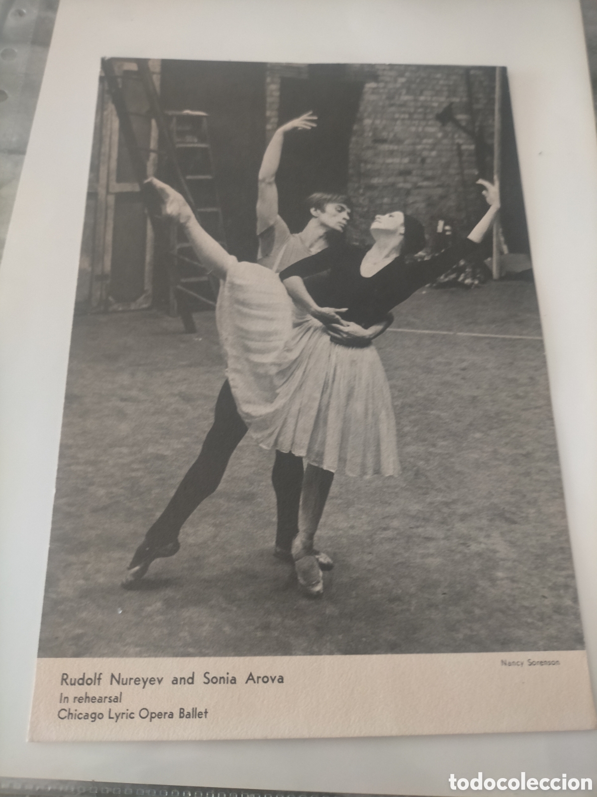 Fotos de cantantes: Rudolf nureyev y Sonia arova cartel publicitario de cart&oacute;n