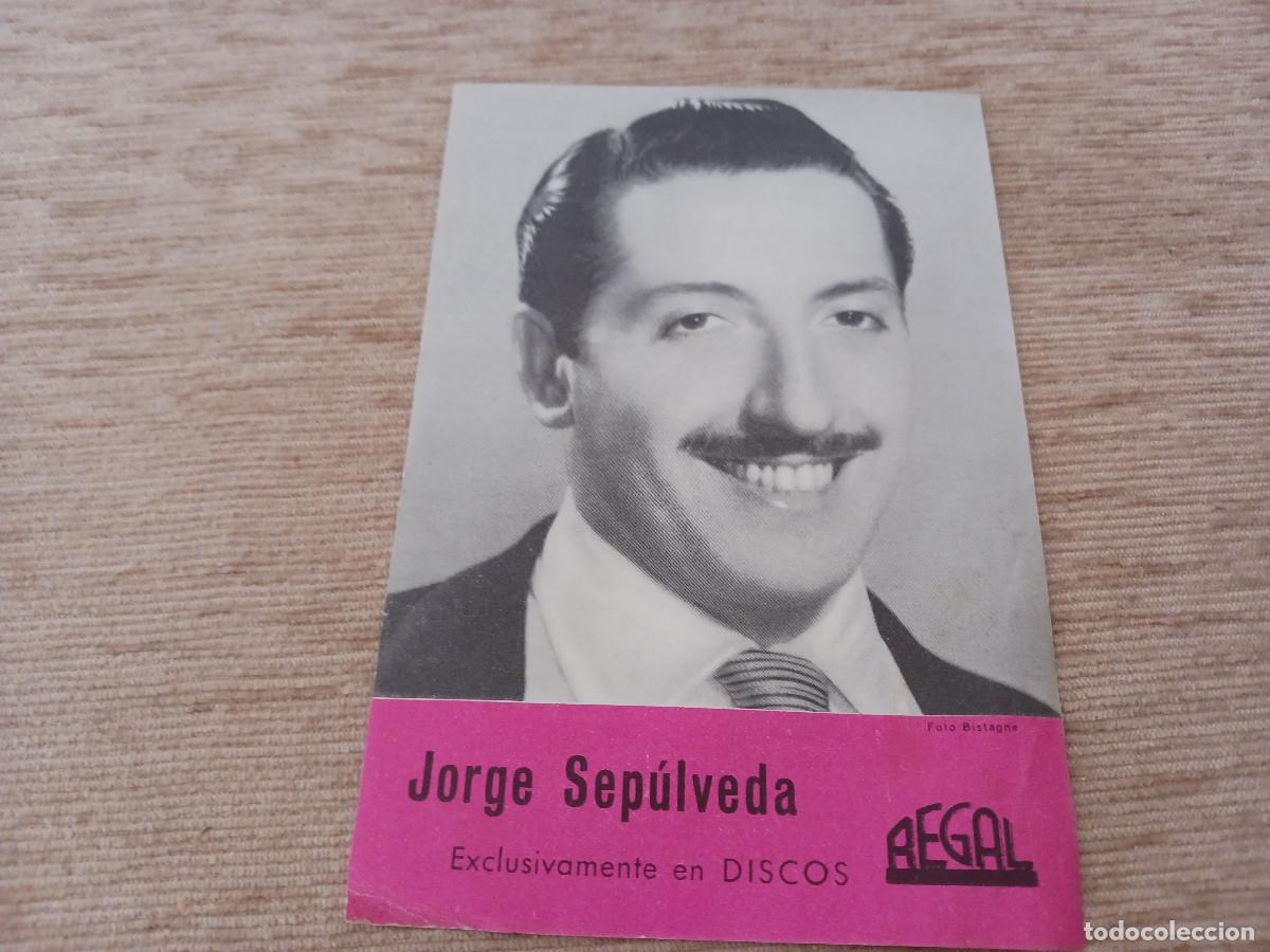 Fotos de cantantes: lamina promocional de jorge sepulveda, exclusiva de discos regal