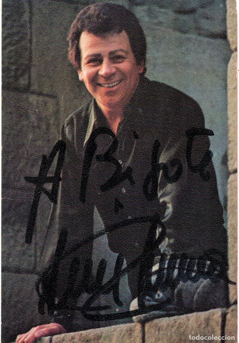 Fotos de cantantes: :::: CR06 - POSTAL DE LUIS LUCENA CON DEDICATORIA Y DISCOGRAFIA - RCA
