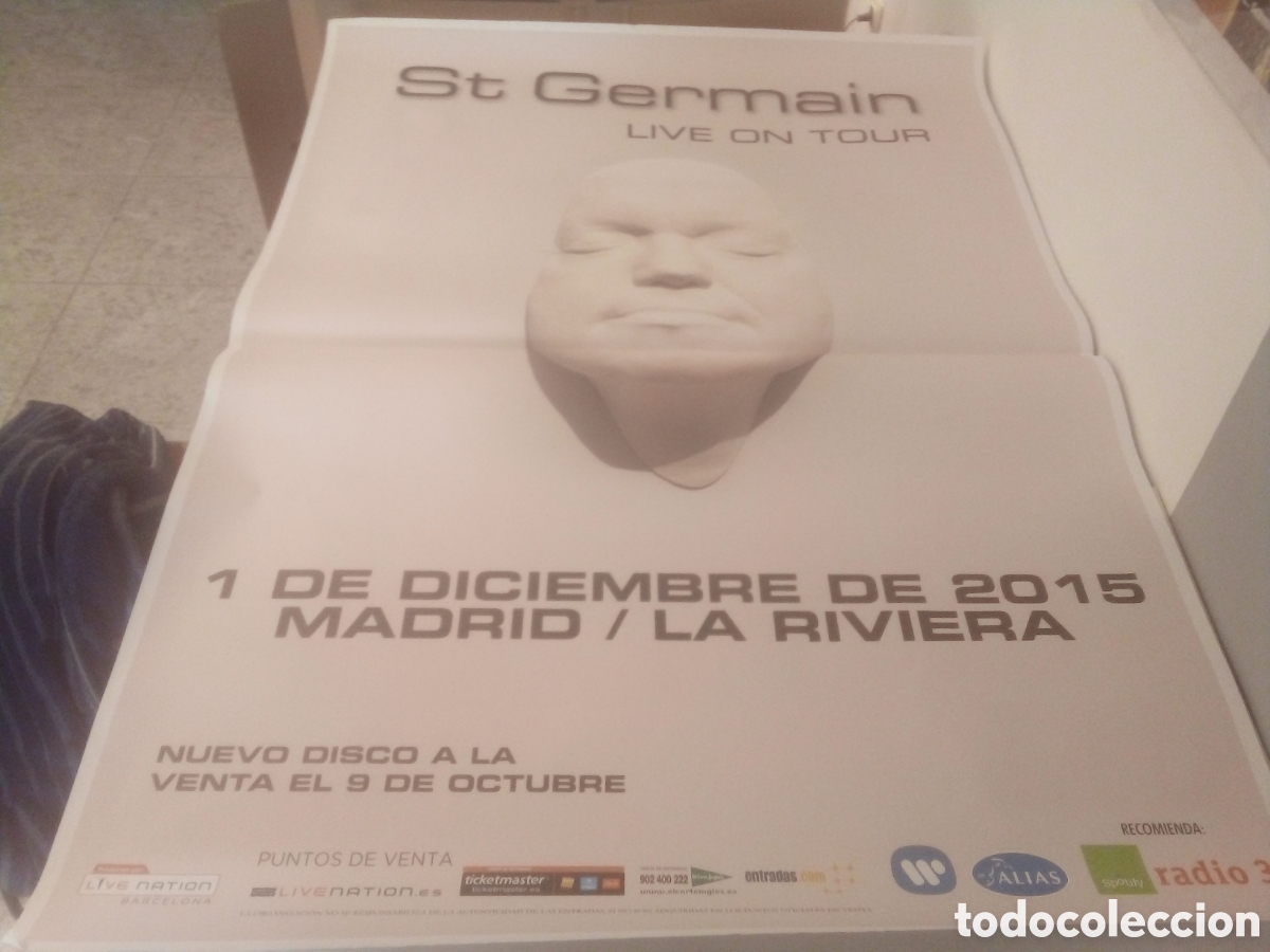 Fotos de cantantes: ST GERMAIN cartel ORIGINAL Madrid 2015 TOUR 140X100