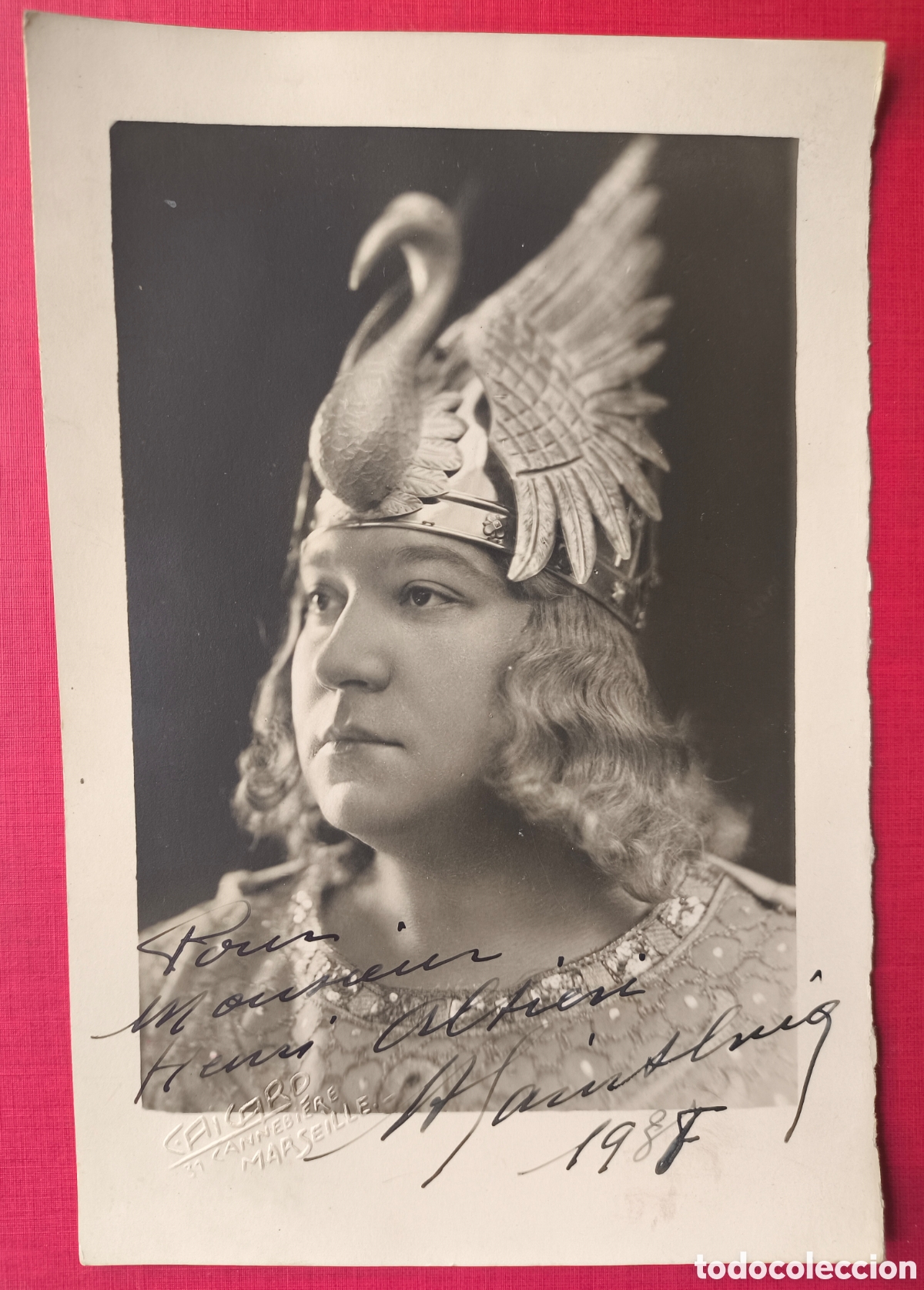Fotos de cantantes: &Oacute;PERA HENRI SAINT-CRIQ TENOR PHOTO SIGNED FRANCE 1936