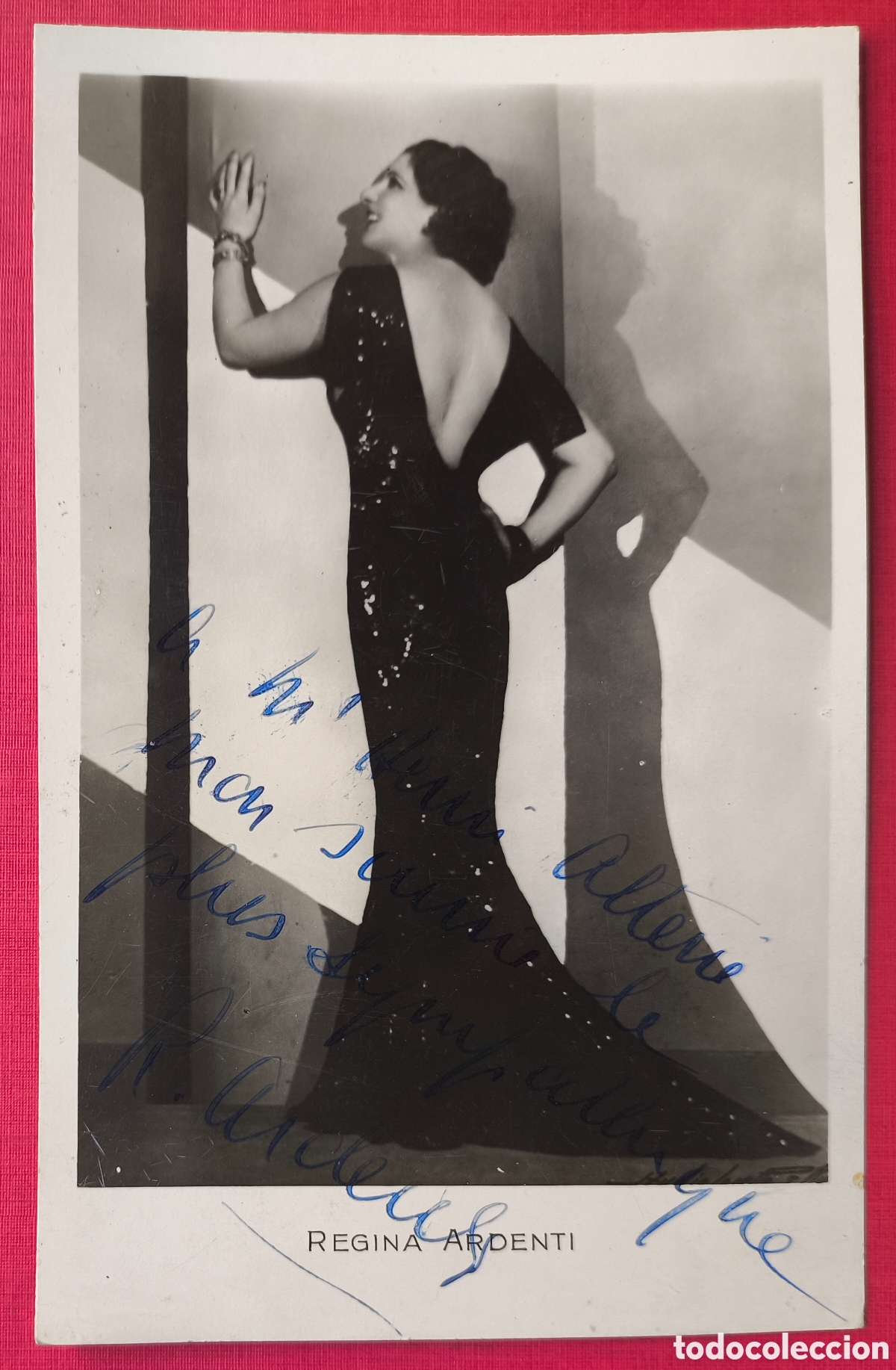 Fotos de cantantes: &Oacute;PERA REGINA ARDENTI SOPRANO PHOTO SIGNED FRANCE C. 1930