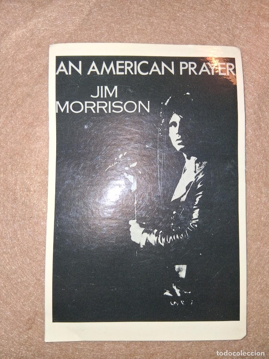 Fotos de cantantes: POSTAL DE JIM MORRISON, AN AMERICAN PRAYER, SIN USAR.