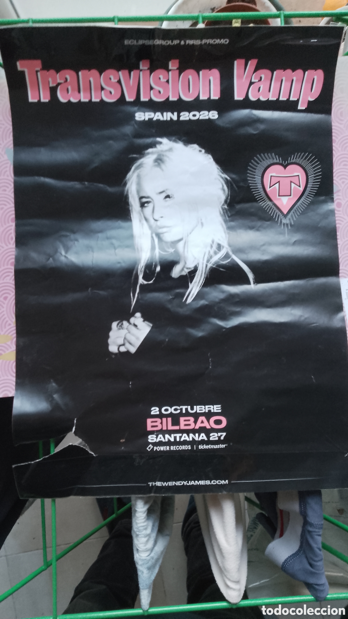 Fotos de cantantes: TRANSVISION VAMP . SPAIN 2026 . WENDY JAMES . EN CONCIERTO . CARTEL . DIN-A3
