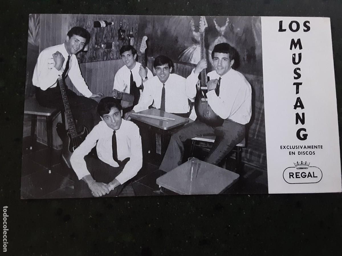 Fotos de cantantes: Postal promocional de los MUSTANG, 1964