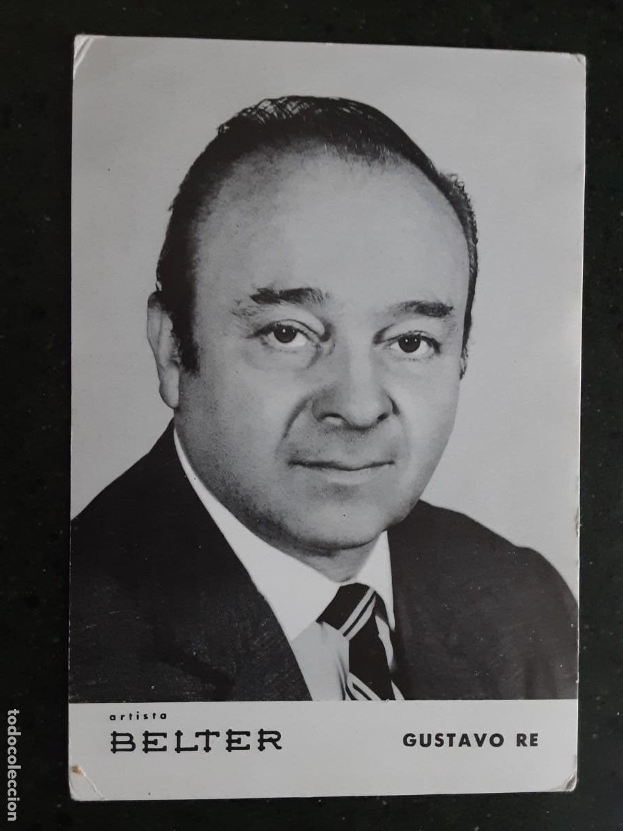 Fotos de cantantes: Postal promocional de Gustavo Re,, 1966