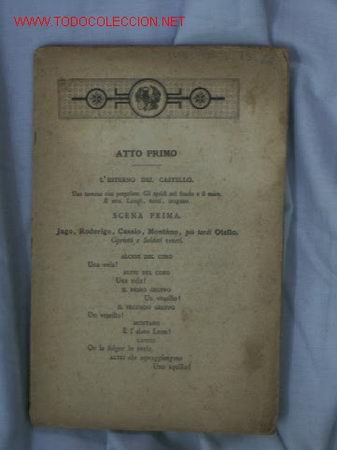 Libretos de &oacute;pera: OTELLO - Foto 1