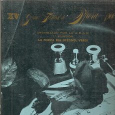 Libretos de ópera: XV FESTIVAL DE OPERA A.B.A.O. 3 AL 14 SETIEMBRE 1966. LA FORZA DEL DESTINO / VERDI. 21X15CM. 60 P.. Lote 21148718