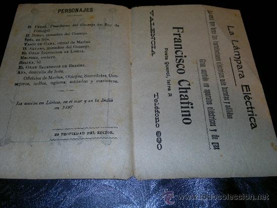 Libretos de &oacute;pera: OPERA - LA AFRICANA - 1907 - Foto 2