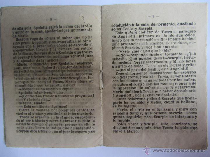 Libretos de &oacute;pera: Argumento y explicaci&oacute;n de Tosca. Puccini. - Foto 2