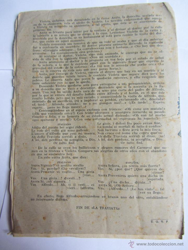 Libretos de &oacute;pera: Argumento de La Traviata. Verdi. - Foto 3