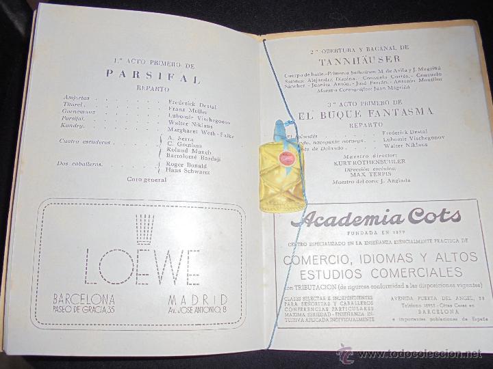 Libretos de &oacute;pera: PROGRAMA DEL GRAN TEATRO DEL LICEO 1947-1948 - Foto 3