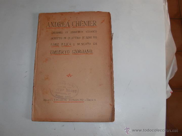 Libretos de &oacute;pera: ANDREA CHENIER - Foto 1