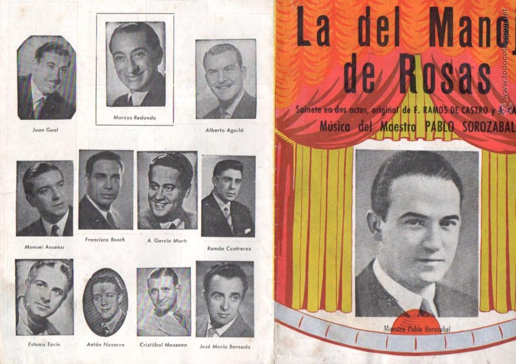Libretos de &oacute;pera: SOROZ&Aacute;BAL : LA DEL MANOJO DE ROSAS - Foto 1