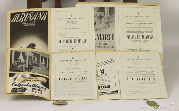 Libretos de ópera: 7728 - LOTE DE 41 PROGRAMAS MÁS 2 CARTELES DEL TEATRO DEL LICEO(VER DESCRIP). 1948/1956. - Foto 26 - 57768042