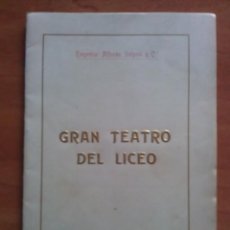 Libretos de ópera: 1912 - 1913 TEMPORADA DE ÓPERA ITALIANA - LISTA DE COMPAÑÍA. Lote 61213087