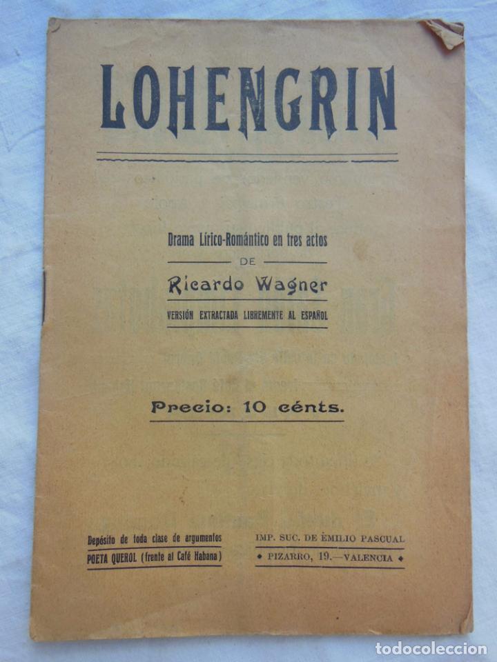 Libretos de &oacute;pera: LOHENGRIN. WAGNER Ricardo. - Foto 1