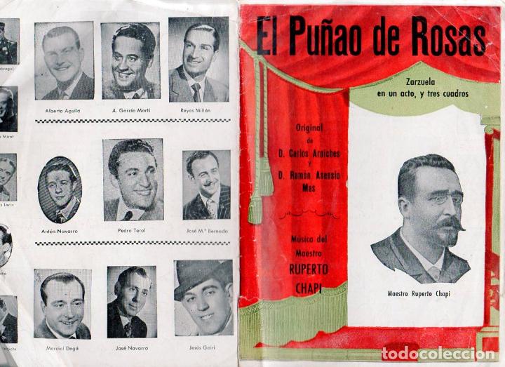 Libretos de &oacute;pera: RUPERTO CHAP&Iacute; : EL PU&Ntilde;AO DE ROSAS - ZARZUELA - Foto 1
