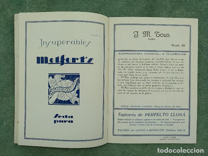 Libretos de &oacute;pera: PROGRAMA OPERA AIDA 1926 GRAN TEATRO DEL LICEO - Foto 7