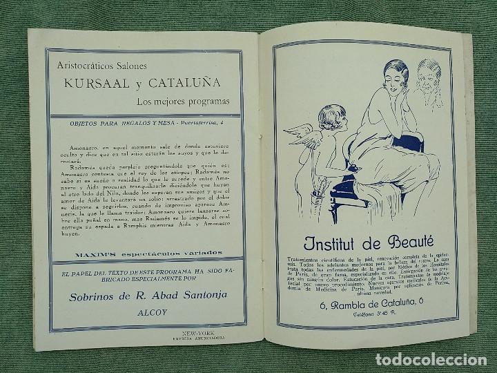 Libretos de &oacute;pera: PROGRAMA OPERA AIDA 1926 GRAN TEATRO DEL LICEO - Foto 11