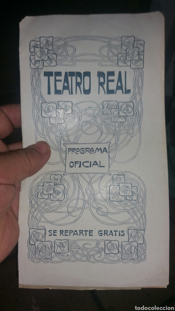 Libretos de &oacute;pera: Programa oficial del Teatro Real a&ntilde;o 1907 - Foto 1