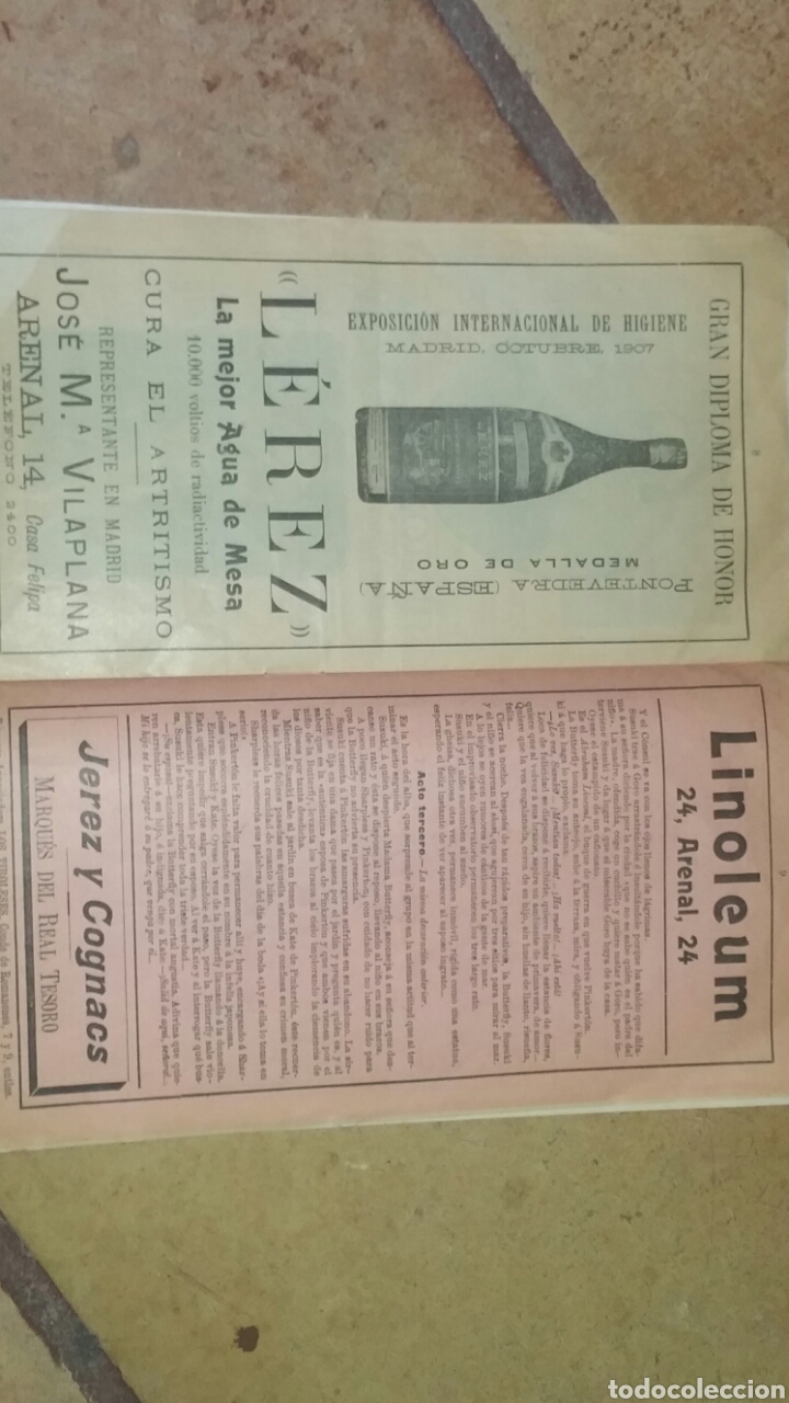 Libretos de &oacute;pera: Programa oficial del Teatro Real a&ntilde;o 1907 - Foto 3