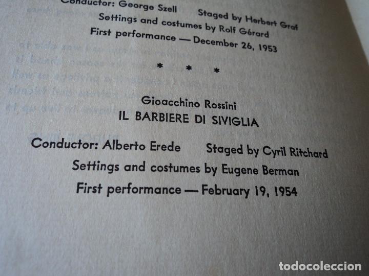 Libretos de &oacute;pera: METROPOLITAN OPERA NEW YORK PROGRAMA DE ACTIVIDADES 1954 - Foto 5