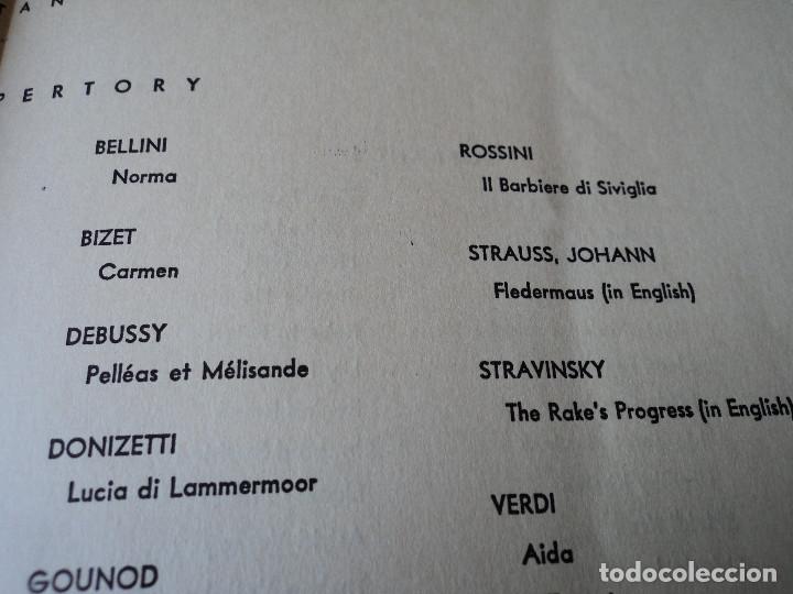 Libretos de &oacute;pera: METROPOLITAN OPERA NEW YORK PROGRAMA DE ACTIVIDADES 1954 - Foto 6