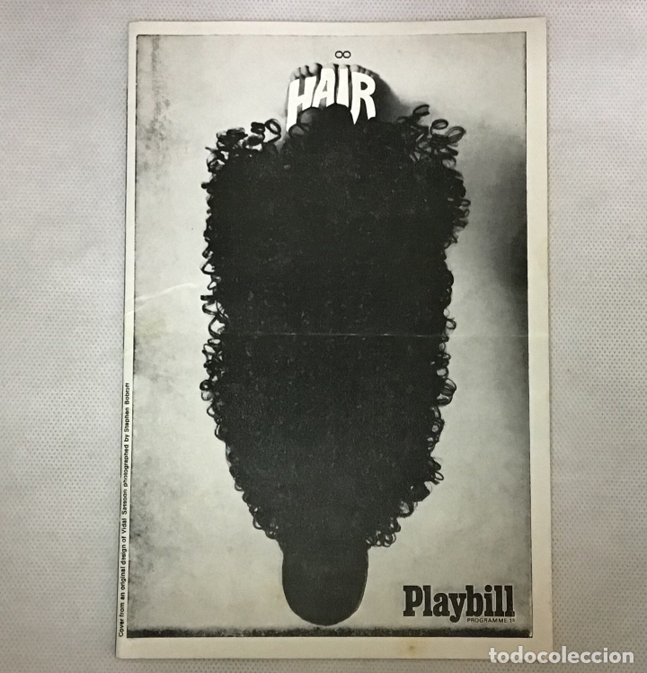 Libretos de &oacute;pera: HAIR, PROGRAMA Y CARTEL ORIGINAL DEL 1968 - Foto 2