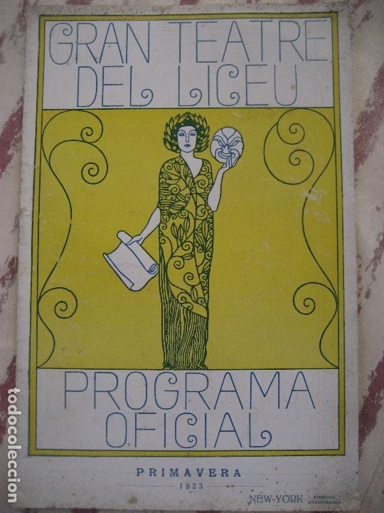 Libretos de &oacute;pera: Gran Teatre del Liceu. 1923  Programa . La Walkyria. - Foto 1