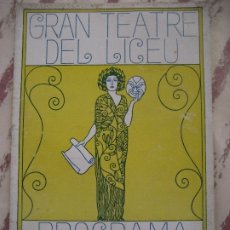 Libretos de ópera: GRAN TEATRE DEL LICEU. 1923 PROGRAMA . LA WALKYRIA. . Lote 176039375