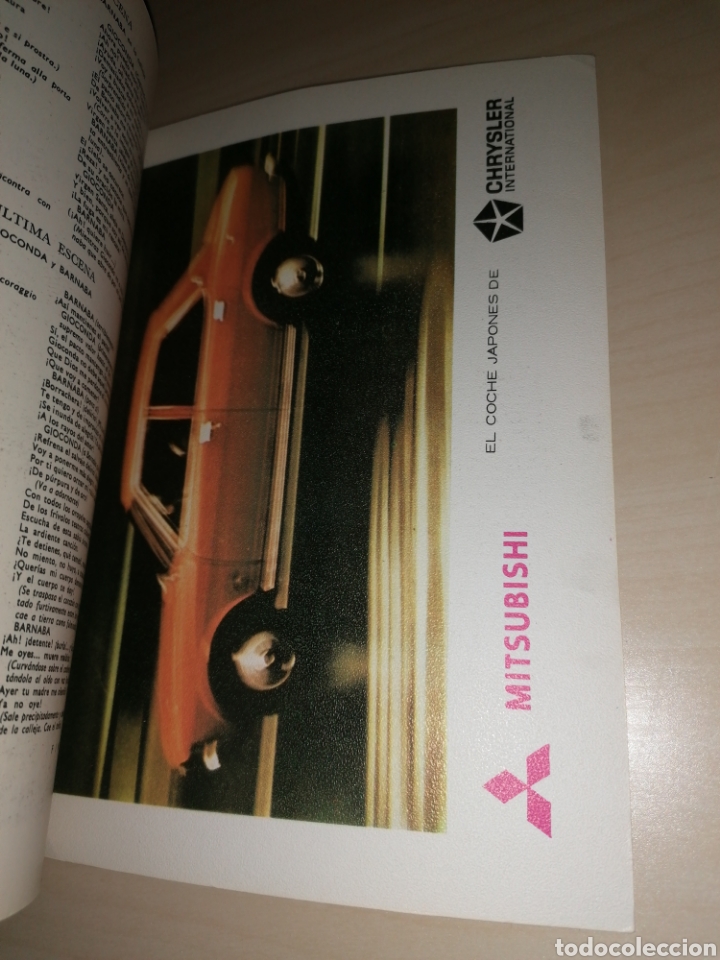 Libretos de &oacute;pera: Programas opera Teatro P&eacute;rez Gald&oacute;s - 1972 y 1974 - Foto 11