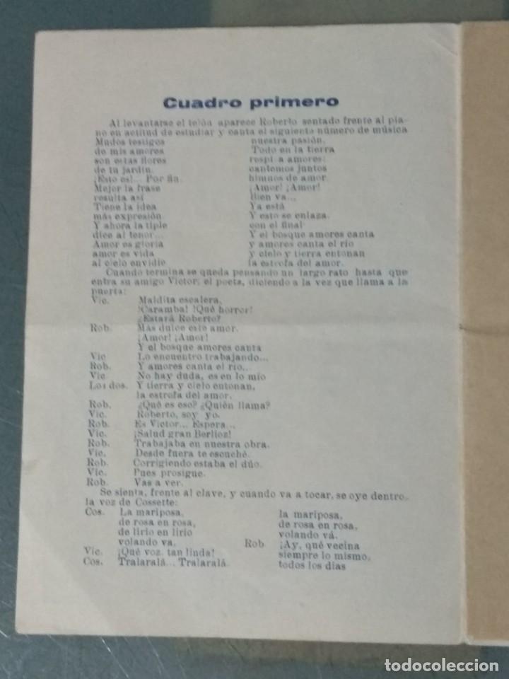 Libretos de &oacute;pera: BOHEMIOS. ARGUMENTO Y CANTABLES. - Foto 2
