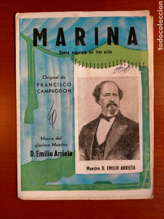 Libretos de &oacute;pera: MARINA - Programa de Opera espa&ntilde;ola - Foto 1