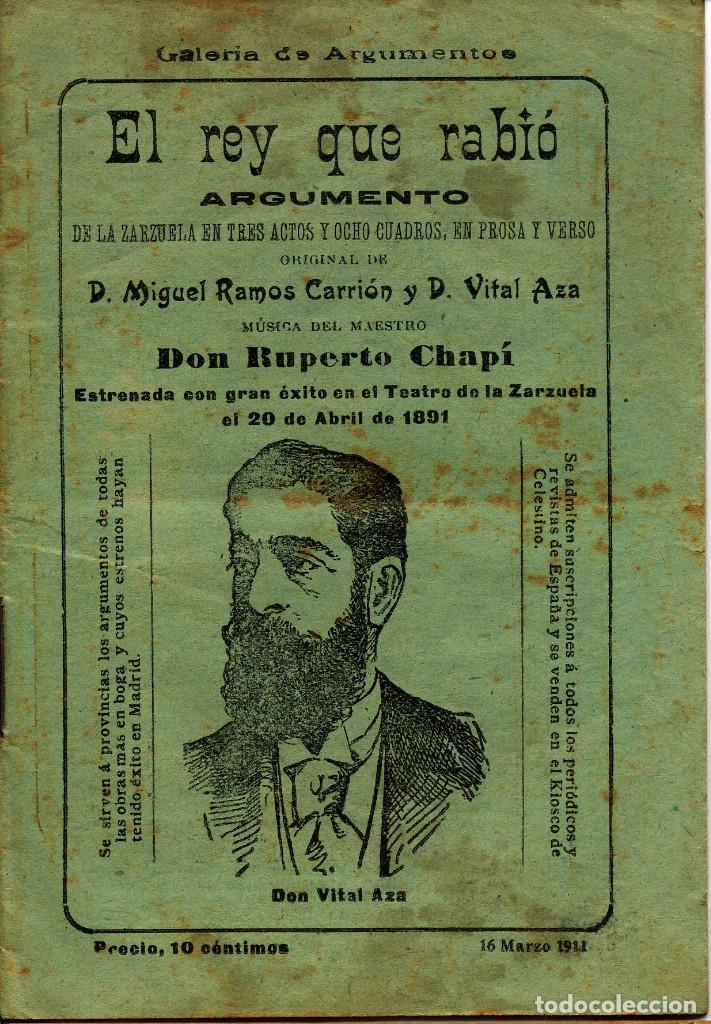 Libretos de &oacute;pera: LOTE DE SEIS LIBRETOS,ARGUMENTOS ANTIGUOS DE OPERA. - Foto 3