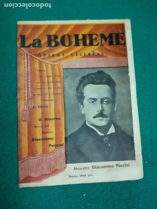 Libretos de &oacute;pera: LA BOHEME. PUCCINI. - Foto 1