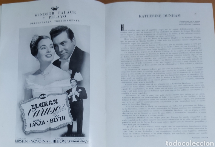 Libretos de &oacute;pera: Programa de la actuaci&oacute;n Katherine Dunham 1952 - Foto 7