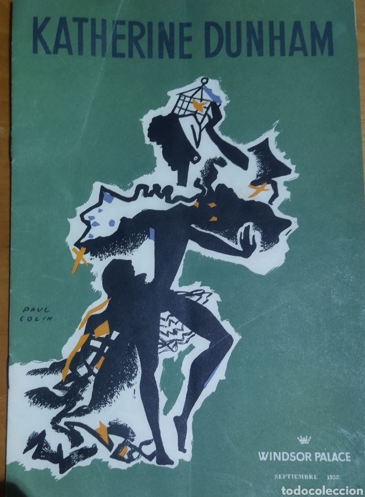 Libretos de &oacute;pera: Programa de la actuaci&oacute;n Katherine Dunham 1952 - Foto 1