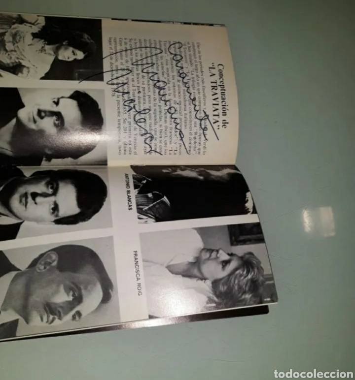 Libretos de &oacute;pera: Programa del Liceu con aut&oacute;grafo de la Diva Mariana Nicolescu - Foto 3