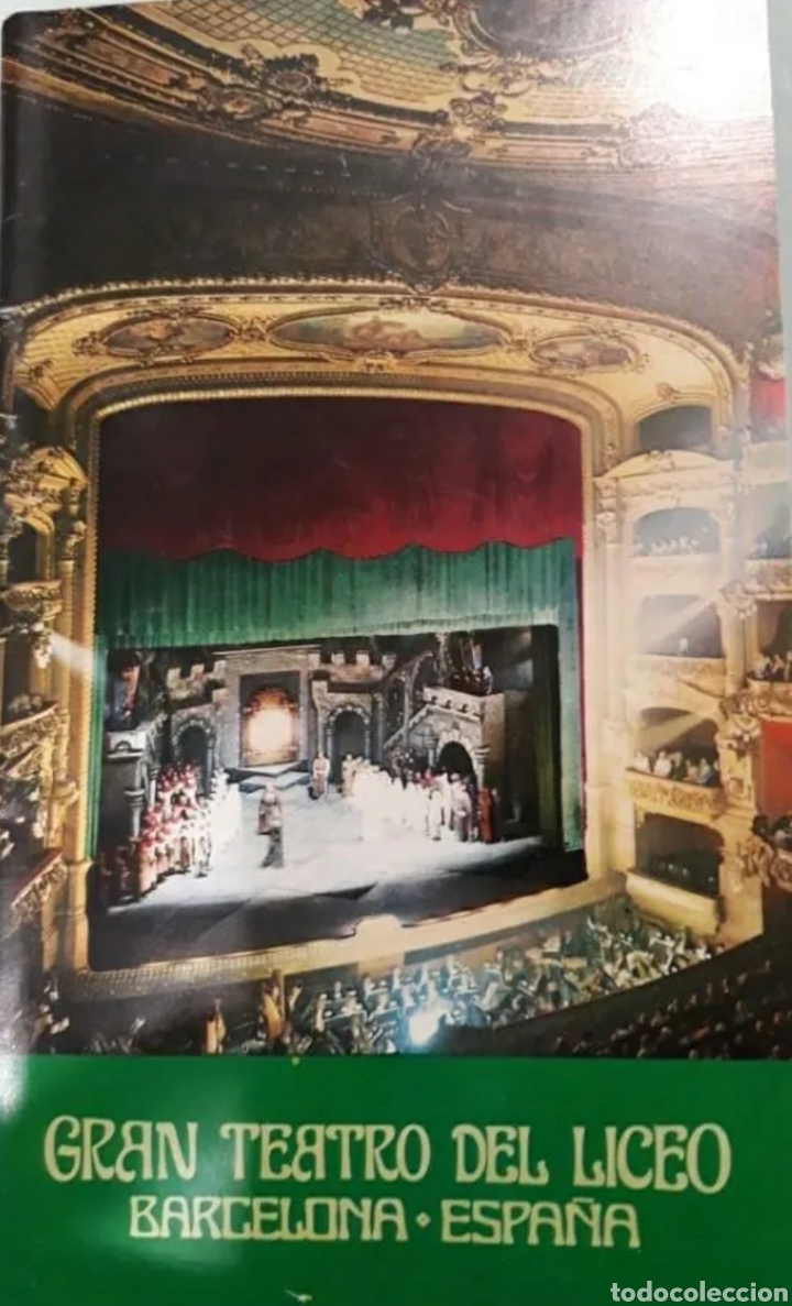 Libretos de &oacute;pera: Programa del Liceu con aut&oacute;grafo de la Diva Mariana Nicolescu - Foto 5