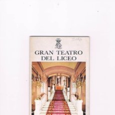 Libretos de ópera: LIBRETO TRISTAN E ISOLDA FEBRERO 1978 GRAN TEATRO DEL LICEO TEMPORADA DE OPERA 1977 78 **-