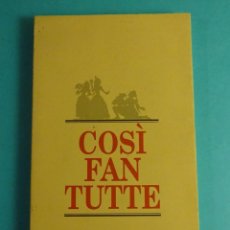 Libretos de ópera: COSÍ FAN TUTTE. TEATRE PRINCIPAL VALENCIA. 1991. PROGRAMA DE MANO CON LIBRETO. Lote 353060909