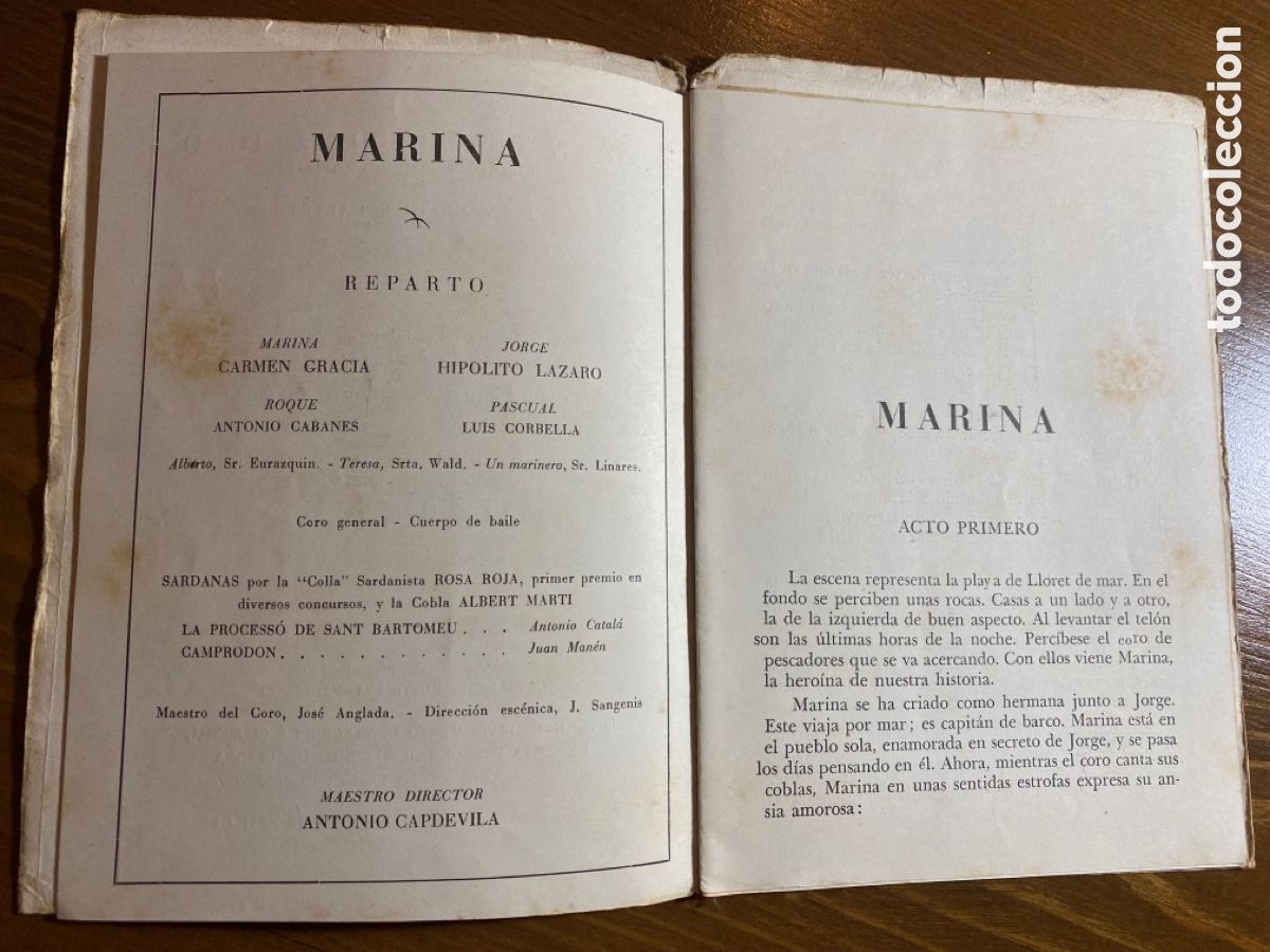 Libretos de &oacute;pera: Lote de 2 programas Gran Teatro del Liceo 1944 - 45 - Foto 3