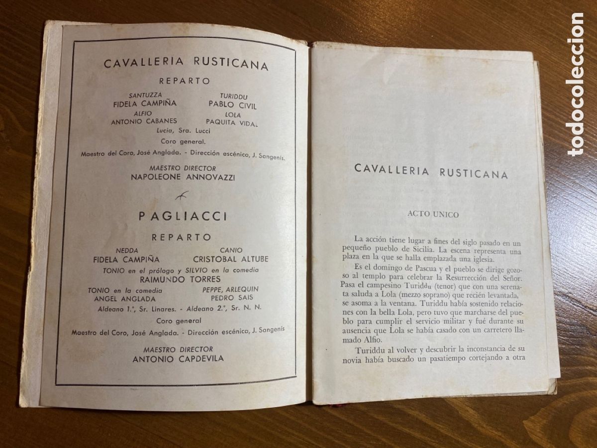 Libretos de &oacute;pera: Lote de 2 programas Gran Teatro del Liceo 1944 - 45 - Foto 5