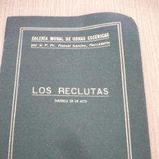 Libretos de ópera: LIBRETO DE ZARZUELA LOS RECLUTAS. Lote 393330269